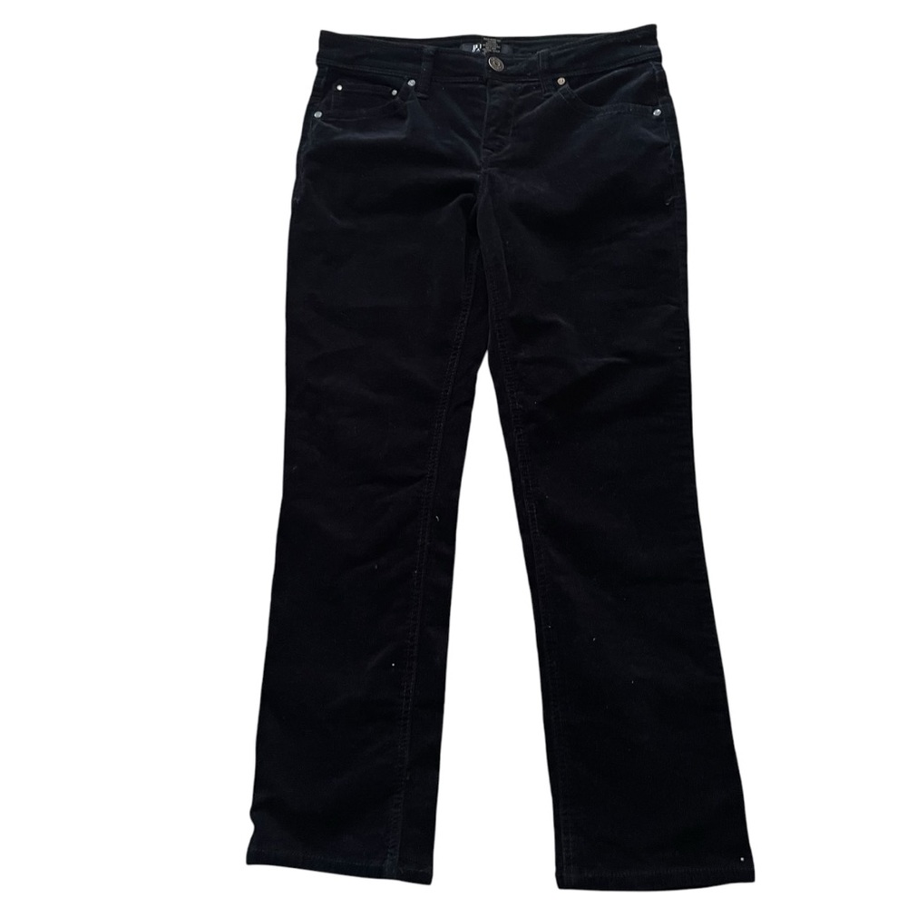 Beau Dawson Black Stretch Cotton Corduroy Straight Leg Jean 10P